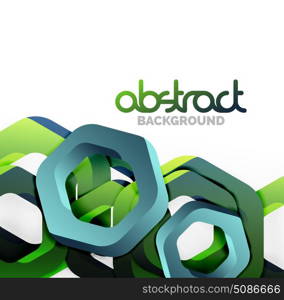 Overlapping hexagons design background. Overlapping hexagons vector design background