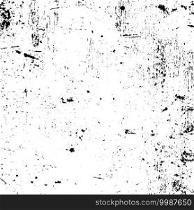 Overlay aged grainy messy template. Distress urban used texture. Grunge rough dirty background. Brushed black paint cover. Renovate wall frame grimy backdrop. Empty aging design element. EPS10 vector.. Grunge Overlay Texture