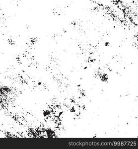 Overlay aged grainy messy template. Distress urban used texture. Grunge rough dirty background. Brushed black paint cover. Renovate wall frame grimy backdrop. Empty aging design element. EPS10 vector.. Grunge Grainy Background