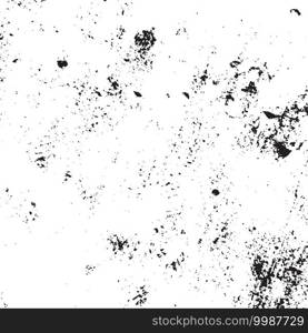 Overlay aged grainy messy template. Distress urban used texture. Grunge rough dirty background. Brushed black paint cover. Renovate wall frame grimy backdrop. Empty aging design element. EPS10 vector.. Grunge Overlay Texture
