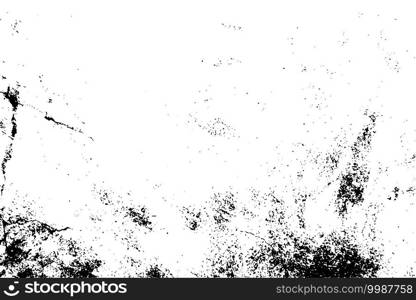 Overlay aged grainy messy template. Distress urban used texture. Grunge rough dirty background. Brushed black paint cover. Renovate wall frame grimy backdrop. Empty aging design element. EPS10 vector.