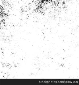 Overlay aged grainy messy template. Distress urban used texture. Grunge rough dirty background. Brushed black paint cover. Renovate wall frame grimy backdrop. Empty aging design element. EPS10 vector.. Distress Overlay Texture