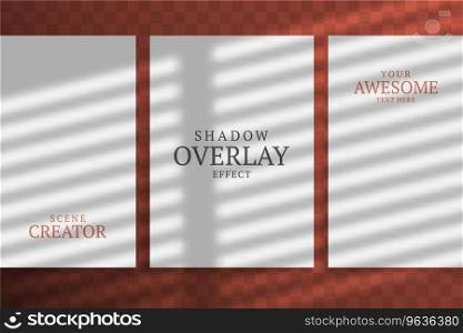 Overlay shadow natural lighting branding Vector Image