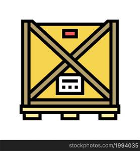oversize parcel package color icon vector. oversize parcel package sign. isolated symbol illustration. oversize parcel package color icon vector illustration