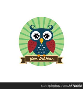 owl art theme. cool owl art theme vector graphic illustration