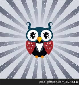owl art theme. cool owl art theme vector graphic illustration