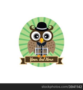 owl art theme. cool owl art theme vector graphic illustration