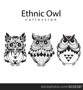 owl bird sign symbol logo emblem badge. owl bird sign symbol logo emblem badge vector