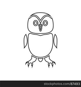 Owl black icon .