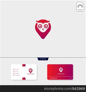 Owl creative logo template and business card design template include. vector illustration and logo inspiration. Owl concept creative logo template and business card design template include. vector illustration and logo inspiration
