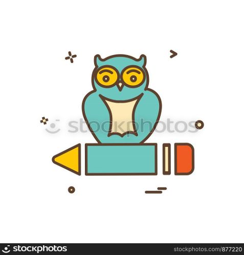 owl icon design vector