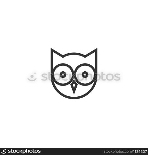 Owl icon graphic design template vector isolated. Owl icon graphic design template vector