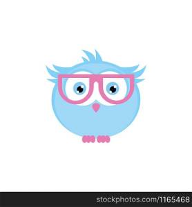 Owl Logo Icon Education Design . Owl Geek Logo Template Illustration Design.