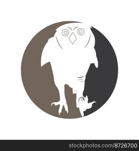 Owl logo template vector