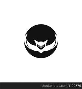 Owl logo template vector icon illustration design