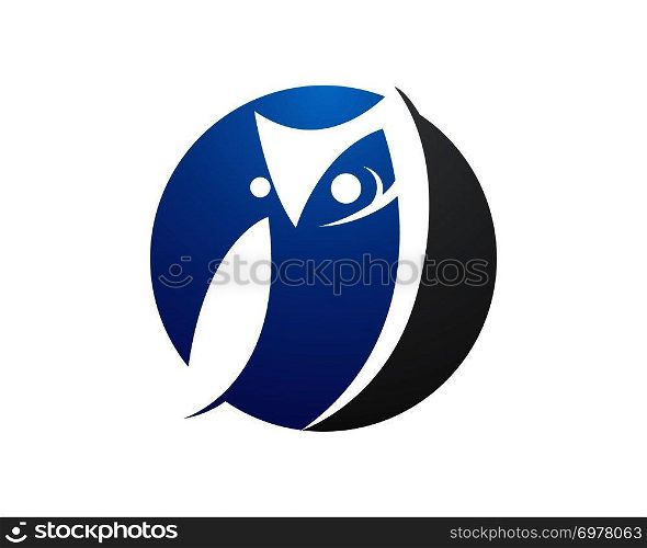 Owl logo template vector icon illustration design