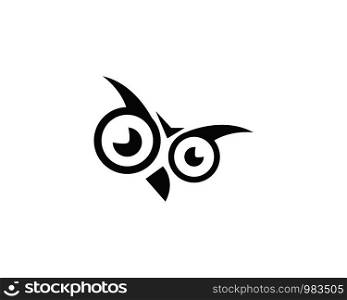 Owl logo vector icon template