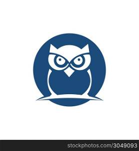 Owl logo vector in modern colorful logo design. Owl icon vector isolated on white background.
