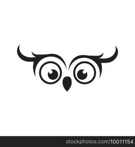 Owl simple logo vector illustration template design.