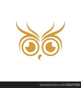 Owl simple logo vector illustration template design.