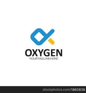 ox letter for oxygen icon vector concept design web template