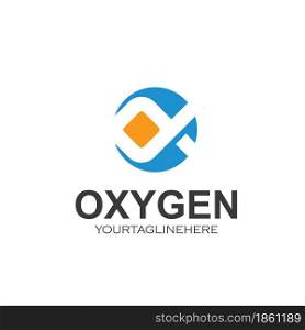 ox letter for oxygen icon vector illustration design template web
