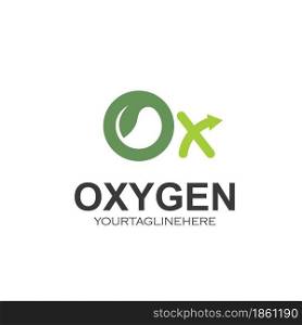 ox letter for oxygen icon vector illustration design template web
