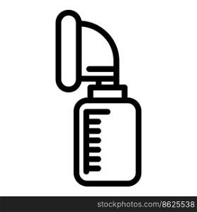 Oxygen bottle icon outline vector. Medical concentrator. Home equipment. Oxygen bottle icon outline vector. Medical concentrator