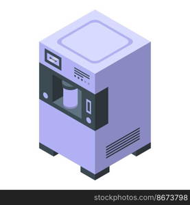 Oxygen concentrator care icon isometric vector. Home equipment. Medical health. Oxygen concentrator care icon isometric vector. Home equipment