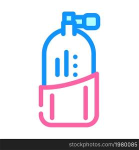 oxygen cylinder color icon vector. oxygen cylinder sign. isolated symbol illustration. oxygen cylinder color icon vector illustration