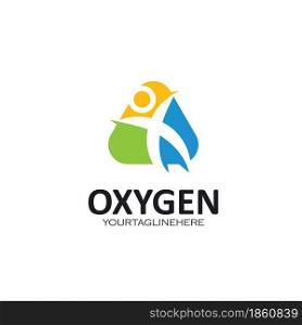 oxygen icon vector with people concept design web template