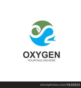 oxygen infinity icon vector design concept template