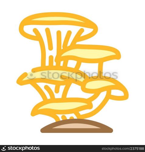 oyster mushroom color icon vector. oyster mushroom sign. isolated symbol illustration. oyster mushroom color icon vector illustration