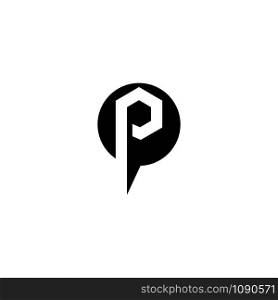 P icon Vector Illustration design Logo template
