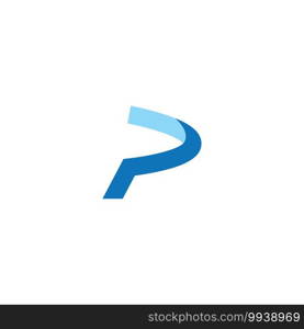 P initial pay logo vector design