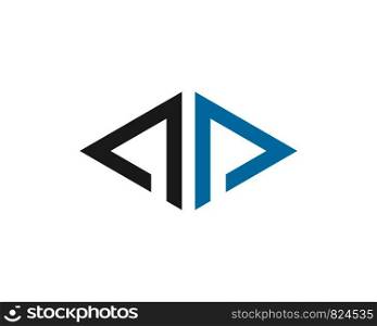 P Letter Business corporate abstract unity vector logo design template