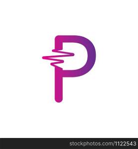 P Letter creative logo or symbol template design