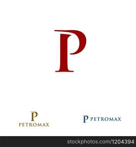 P letter design concept for business or company name initial