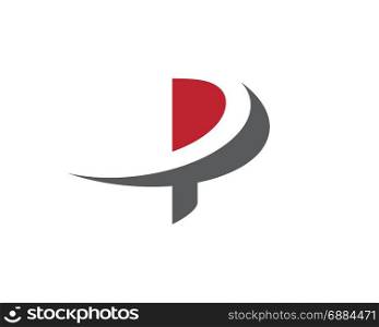 P Letter Faster Logo Template vector icon illustration design