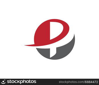 P Letter Faster Logo Template vector icon illustration design