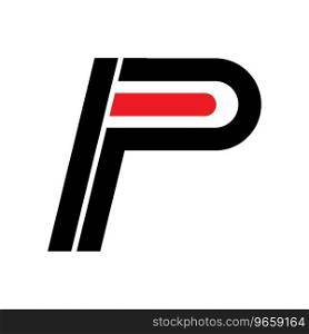 P letter logo icon vector illustration template design