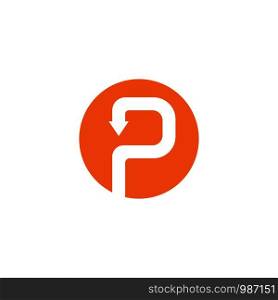 P letter logo template logo vector icon illustration design