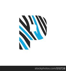 P letter logo vector design. Initial letter P logo design.
