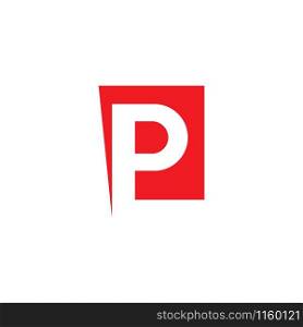 P letter logo vector template