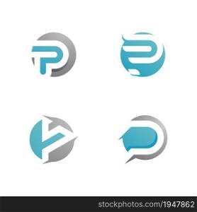P letters business logo , icon and symbols template design