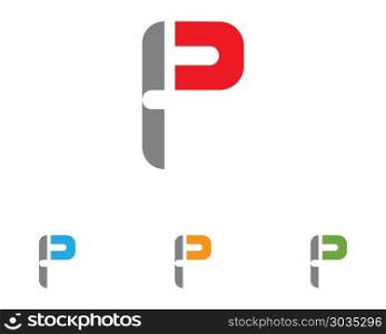 P logo letter Business corporate design vector. P logo letter Business corporate design vector