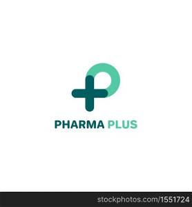 P logo, P with plus logo. Medical logo.. P logo, P with plus logo. Medical logo