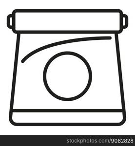 Pack lunch icon outline vector. Fast food. Cake delivery. Pack lunch icon outline vector. Fast food