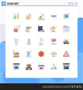 Pack of 25 Modern Flat Colors Signs and Symbols for Web Print Media such as money, summer, fetus, sweet, witchcraft Editable Vector Design Elements