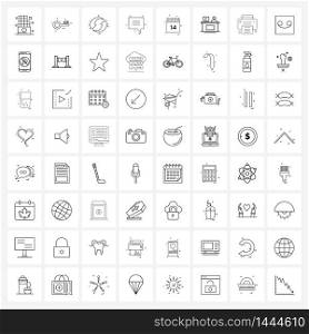 Pack of 64 Universal Line Icons for Web Applications valentine&rsquo;s day, valentine, arrows, love, message Vector Illustration